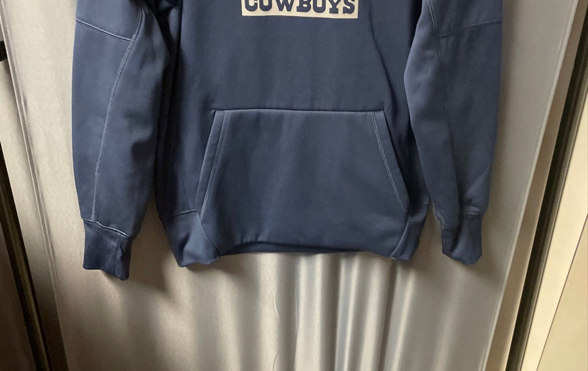 Nike Men's Dallas Cowboys Pullover Hoodie Navy Blue Logo Sz S