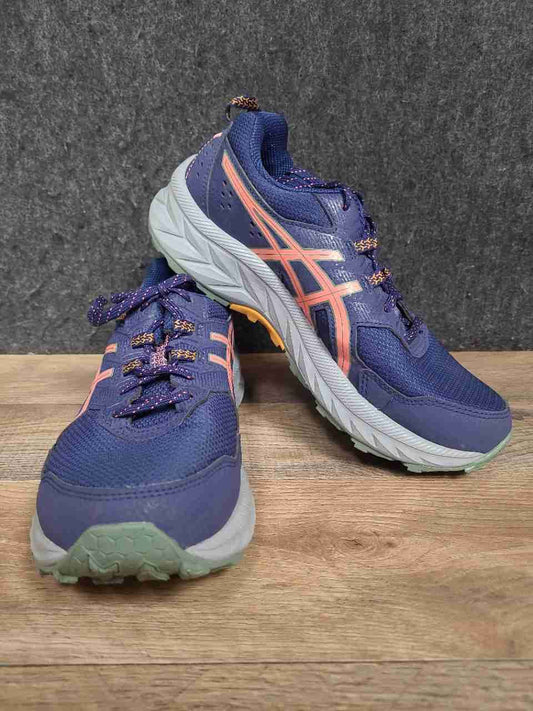 Asics Gel-Sonoma 6 Navy Blue Orange Trail Running Shoes Women's Size 8.5
