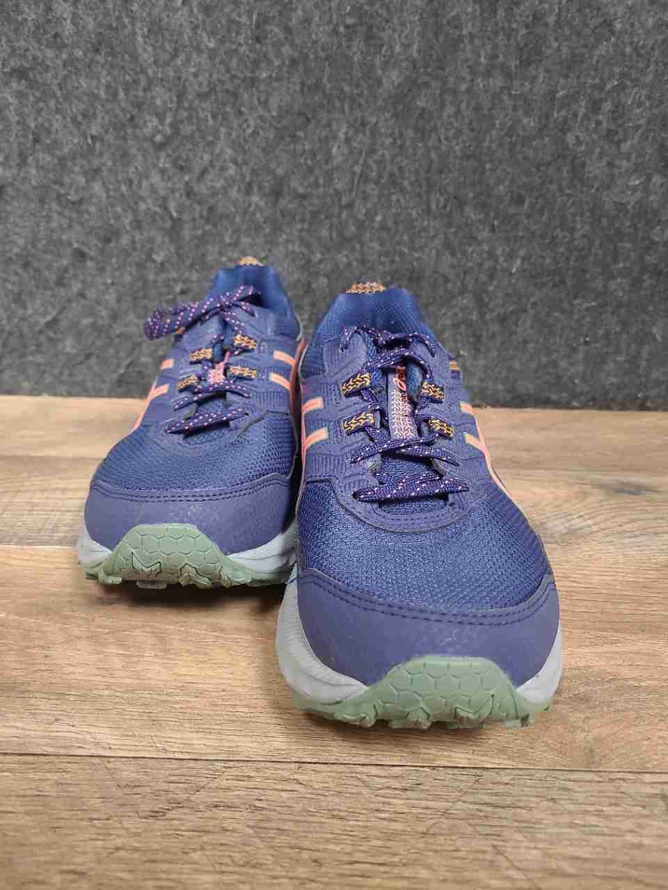 Asics Gel-Sonoma 6 Navy Blue Orange Trail Running Shoes Women's Size 8.5