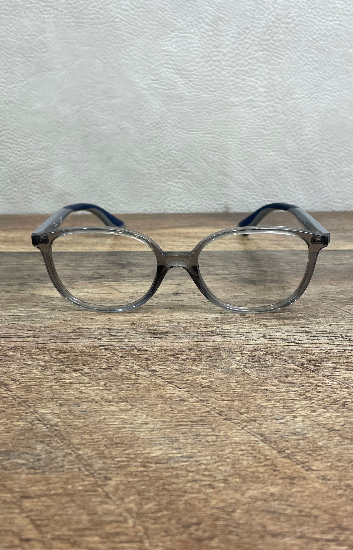 Ray-Ban Junior RY1598 3830 Eyeglasses Transparent Grey Blue Frames 49-16-130