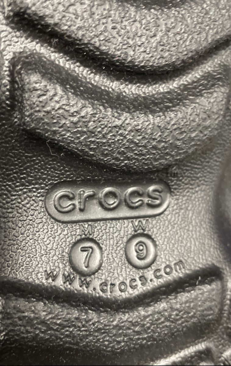 Crocs Offroad Sport Clog Black Sandals Men's 7 Women's 9