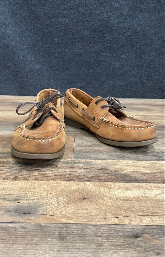 G.H. Bass & Co. Hampton Core 2 Brown Leather Boat Shoes Men's Size 10.5 M