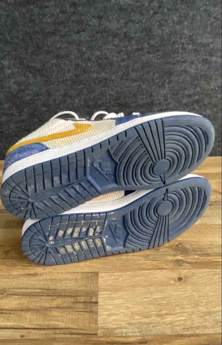 Nike Air Jordan 1 Low SE Multi-Color French Blue Gym Red Youth Size 6.5Y