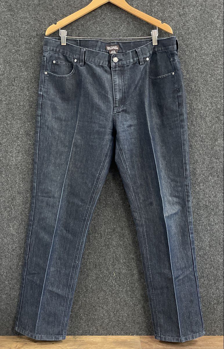 Michael Kors Men's Dark Wash Straight Leg Denim Jeans Sz 40x32