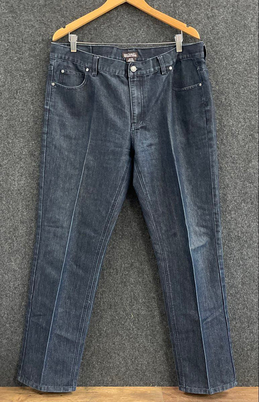 Michael Kors Men's Dark Wash Straight Leg Denim Jeans Sz 40x32