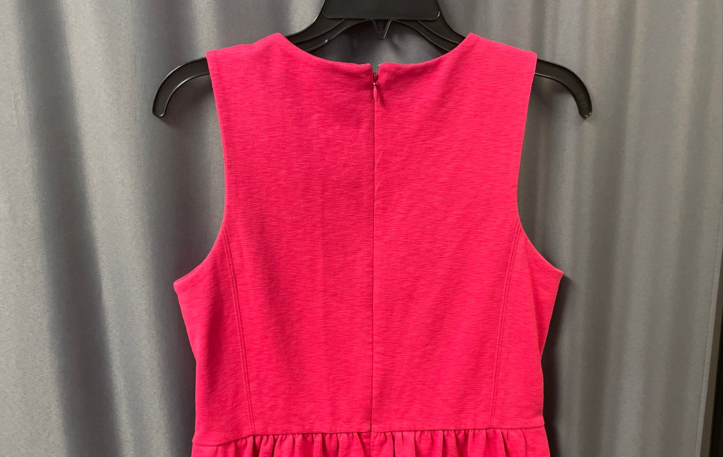 J. Crew Women's Pink Sleeveless Fit & Flare Textured Cotton Pique Dress Sz S
