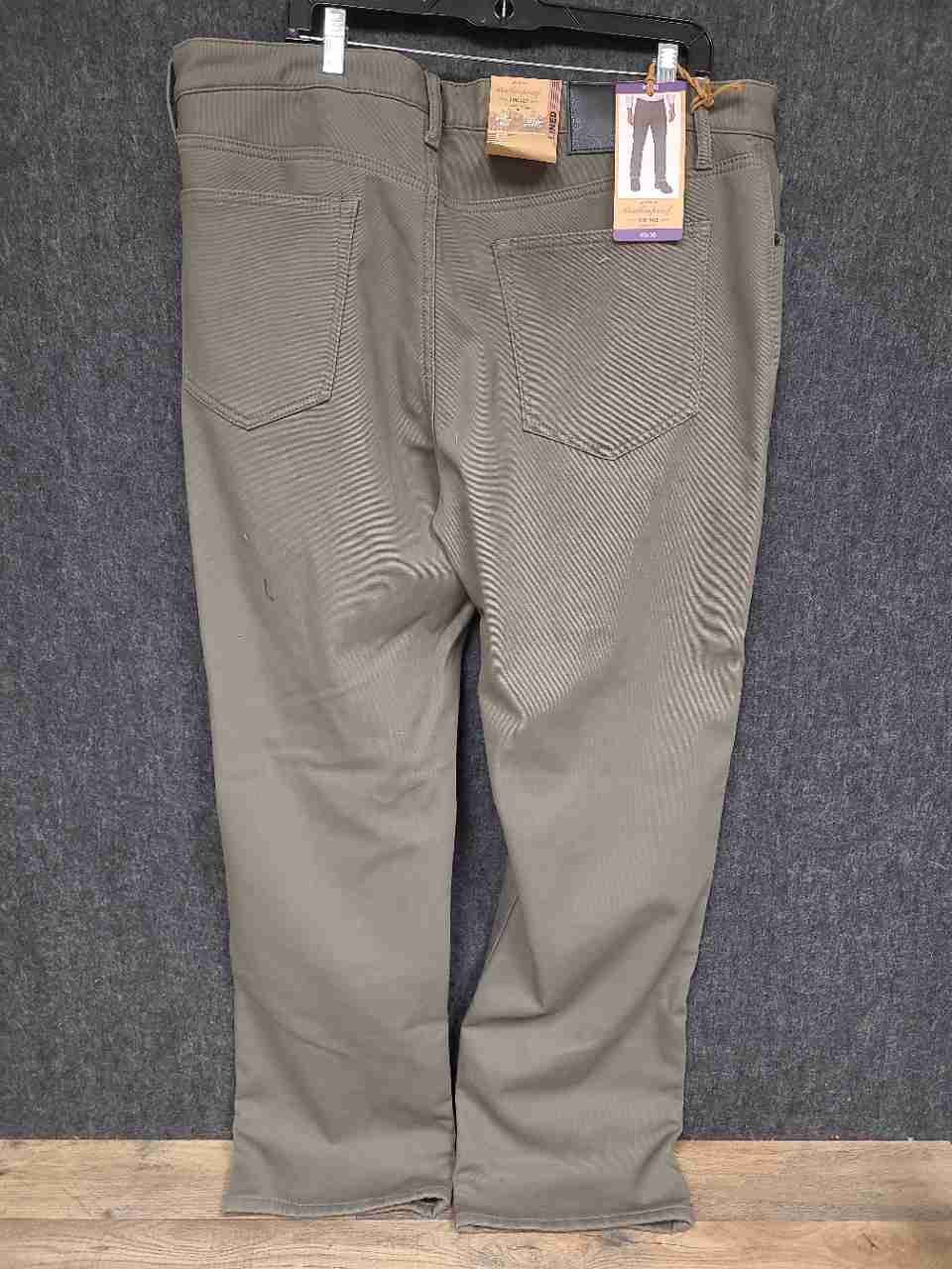 Weatherproof Vintage Men's Gray Fleece Lined Regular Fit Stretch Pants 40x32 NWT