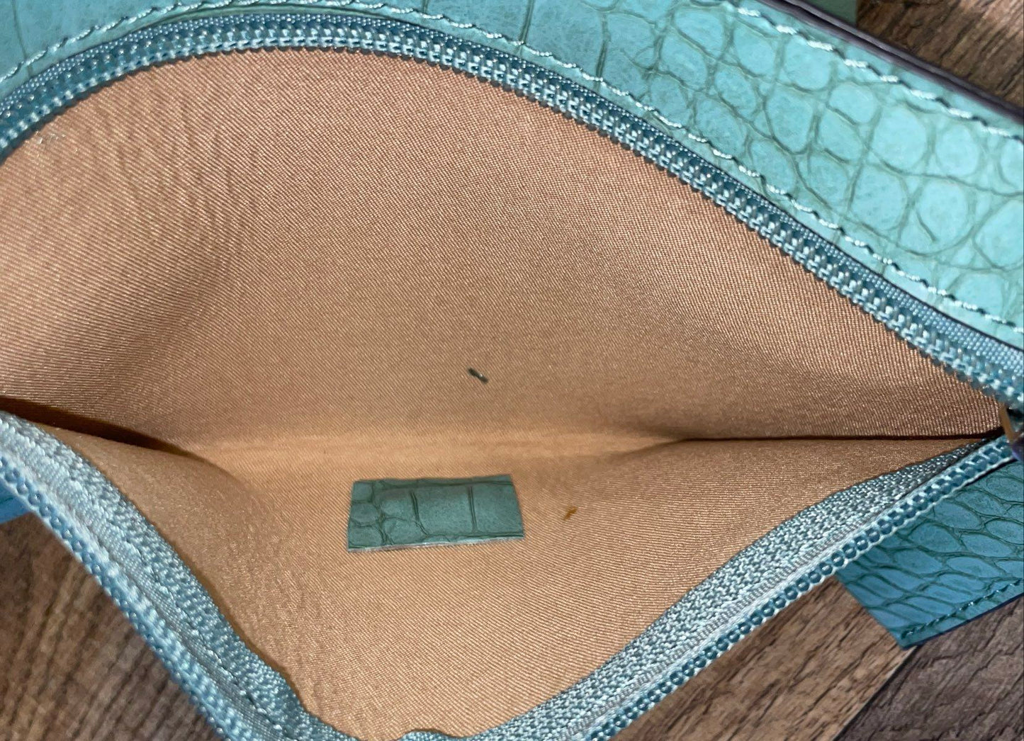 Collection XIIX Mint Green Croc Embossed 3-in-1 Reversible Tote Bag Set NWT
