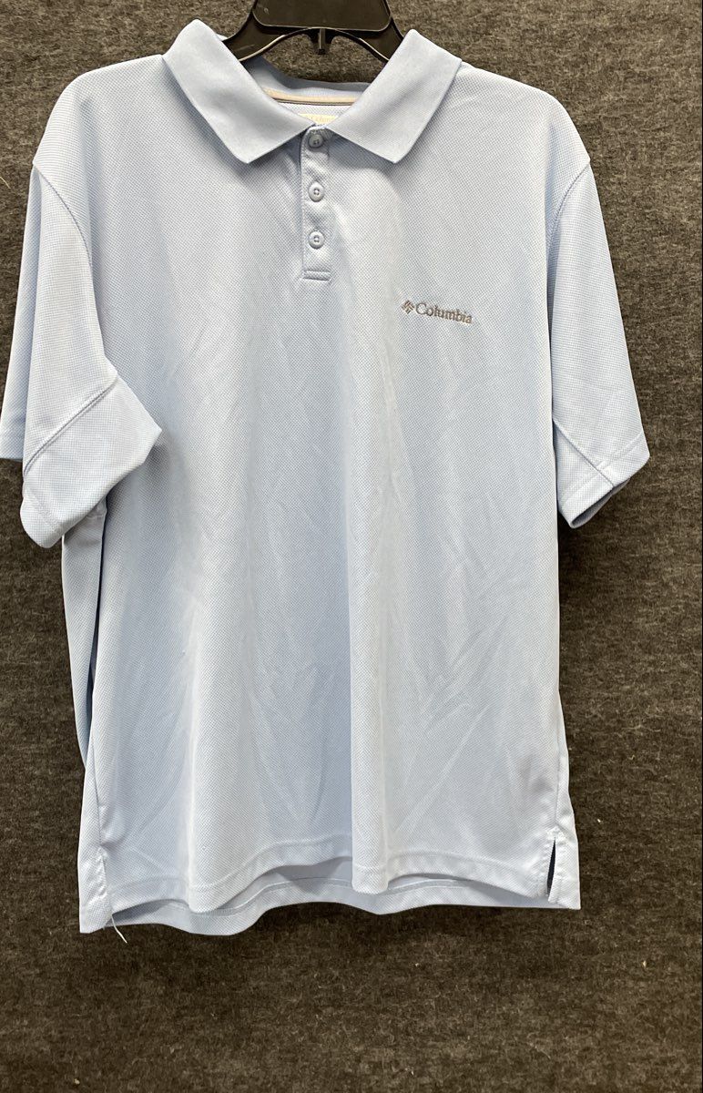 Columbia Men's Utility Short Sleeve Polo Shirt Lot of 2 Blue Green Sz XL