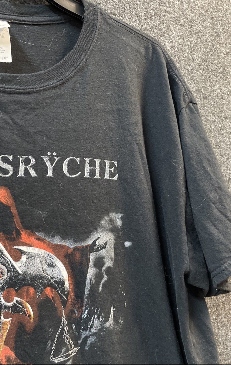 Queensryche The Verdict World Tour 2019 T-Shirt Double Stitch Gildan Sz 2XL