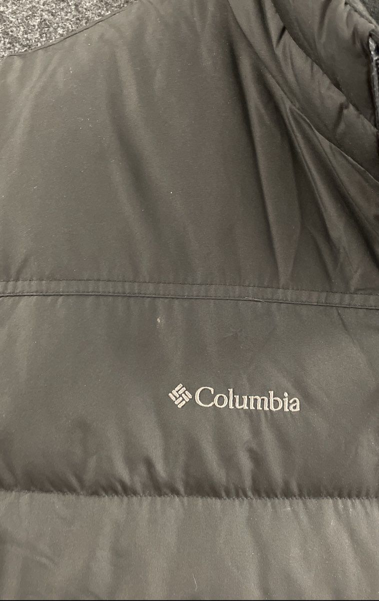Columbia Men's Black Buck Butte Down Quilted Puffer Vest Full Zip Sz XL