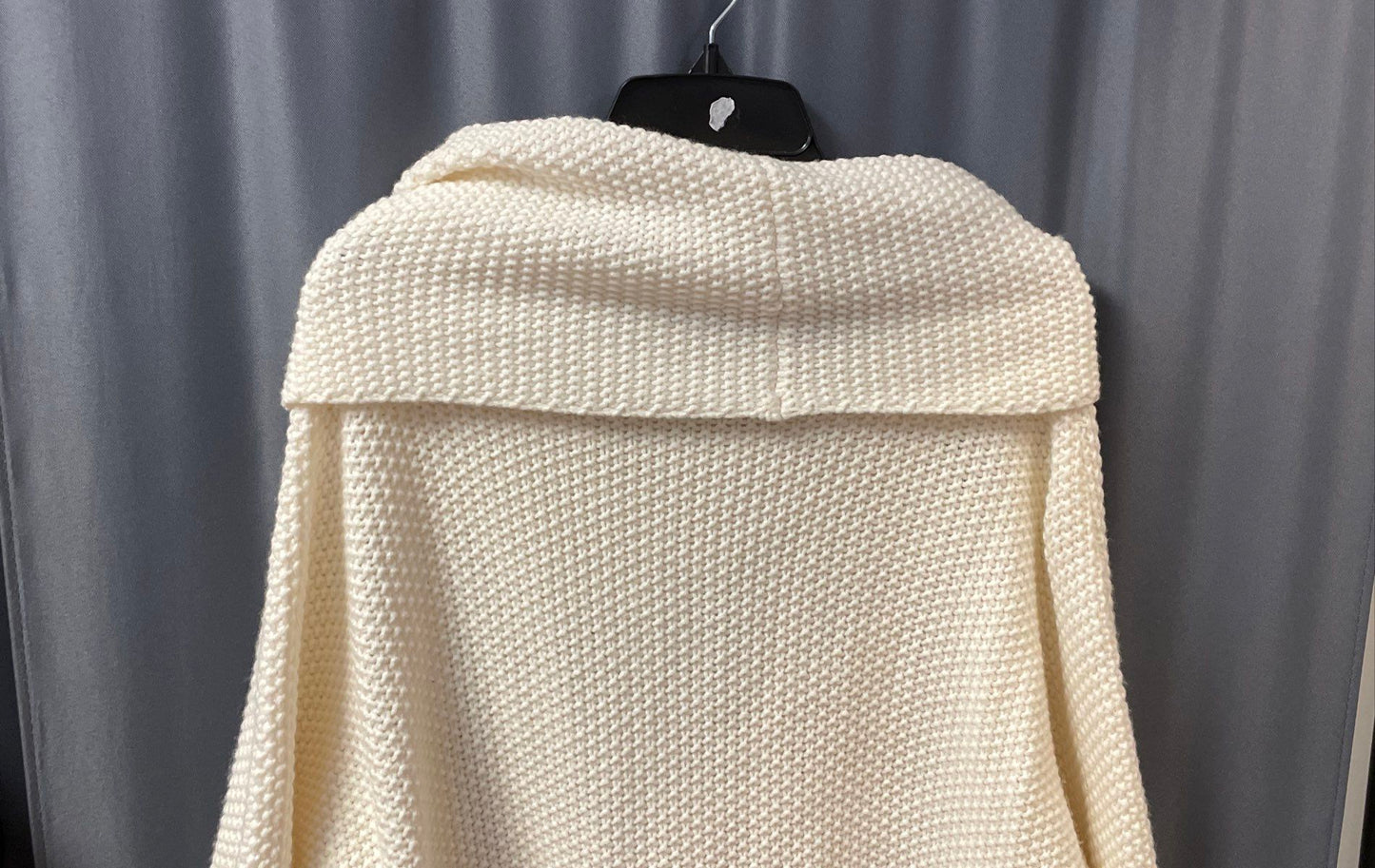 Express Women's Cream Wool Blend Cowl Neck Cable Knit Dolman Sweater Sz M
