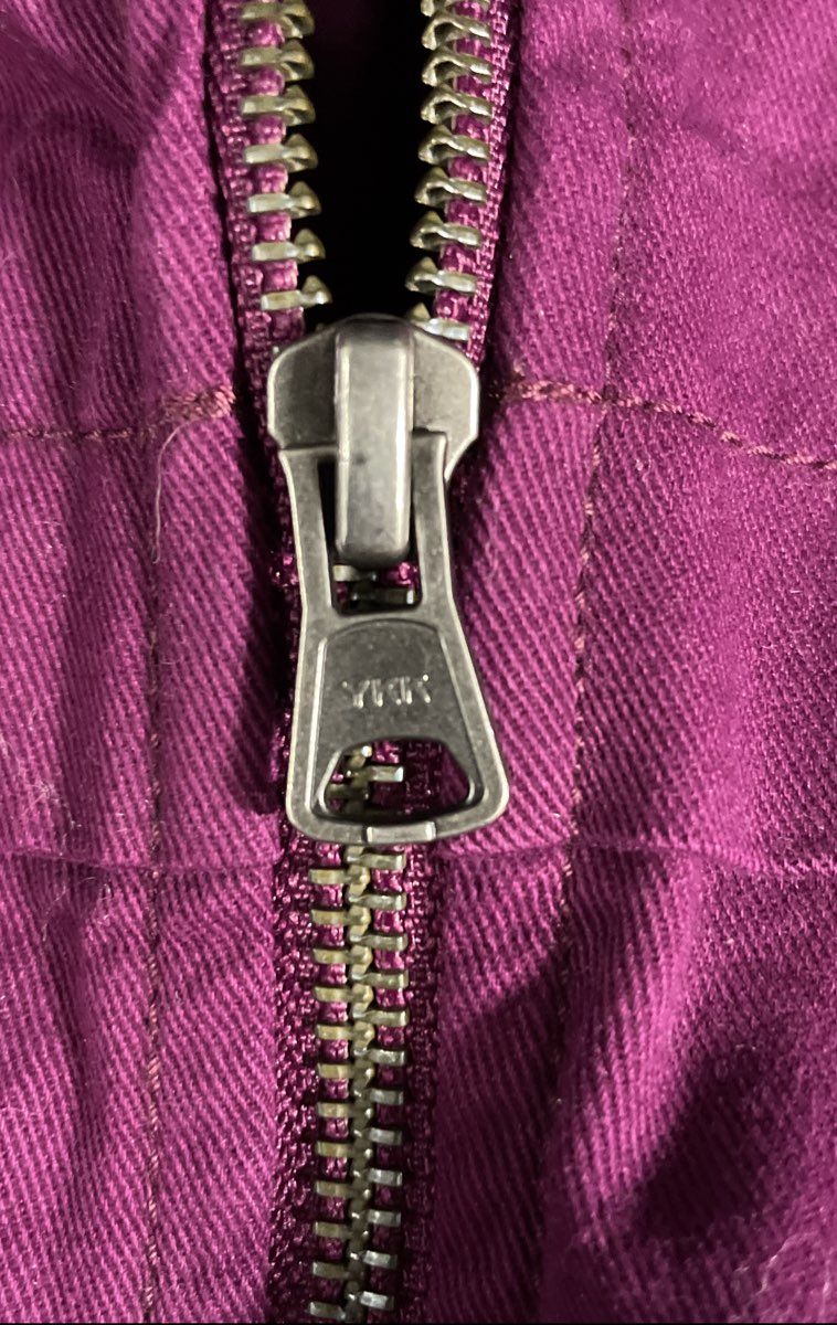 Columbia Women's Purple Full Zip Cotton Utility Vest Cargo Pockets Vented Sz XL