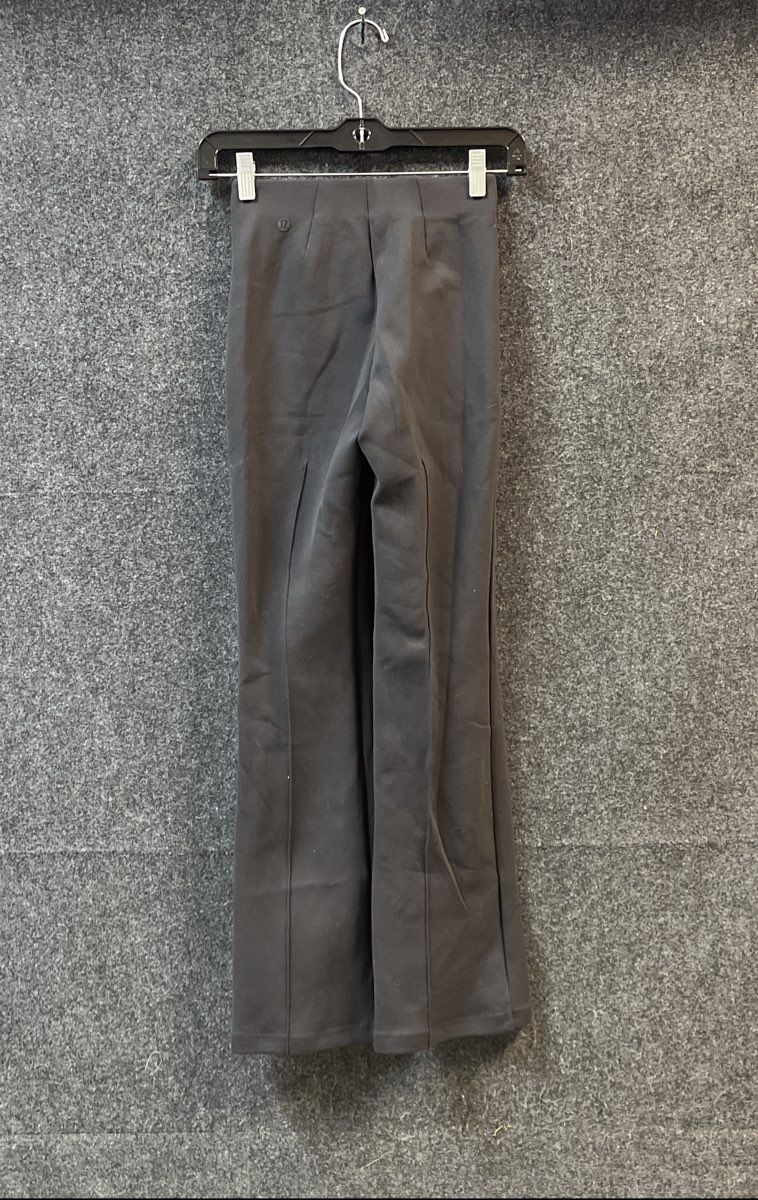 Lululemon Women's Black Smooth Fit Pull-On High-Rise Wide-Leg Pants Sz XXS