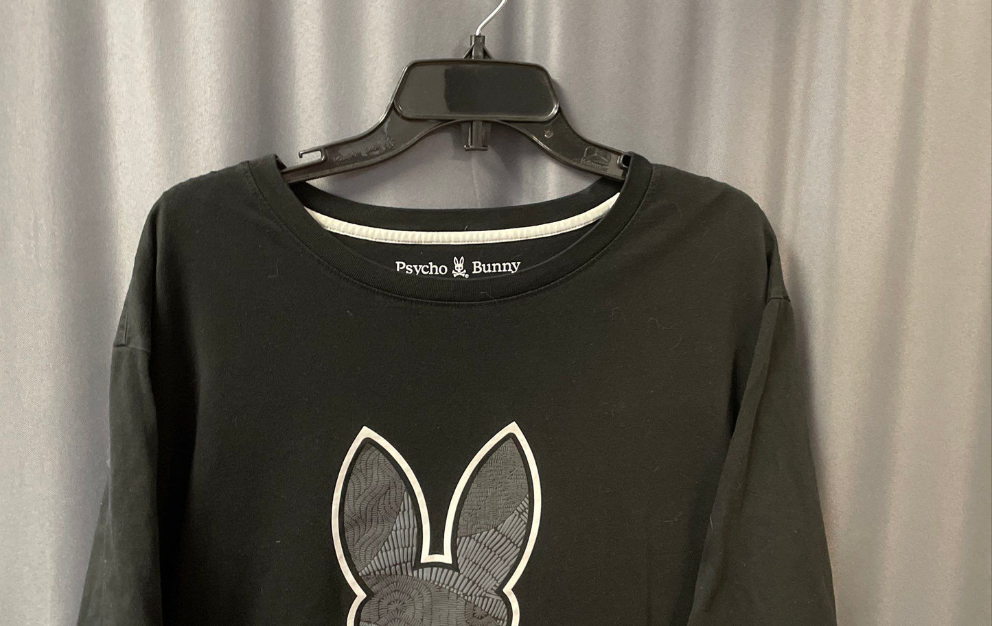 Psycho Bunny Men's Black Graphic Logo Pima Cotton T Shirt Size 2XLT