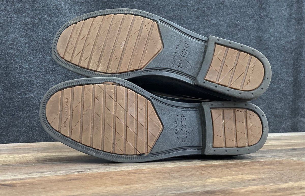 G.H. Bass & Co. Flex Step Black Leather Penny Loafer Men's Size 11.5 W