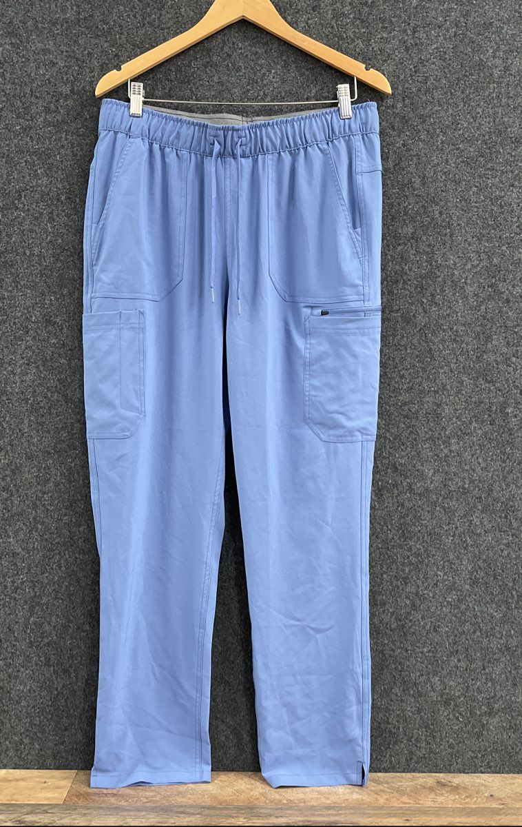 Carhartt Women's Scrub Set Blue Force Modern Fit V-Neck Cargo Pants Sz L