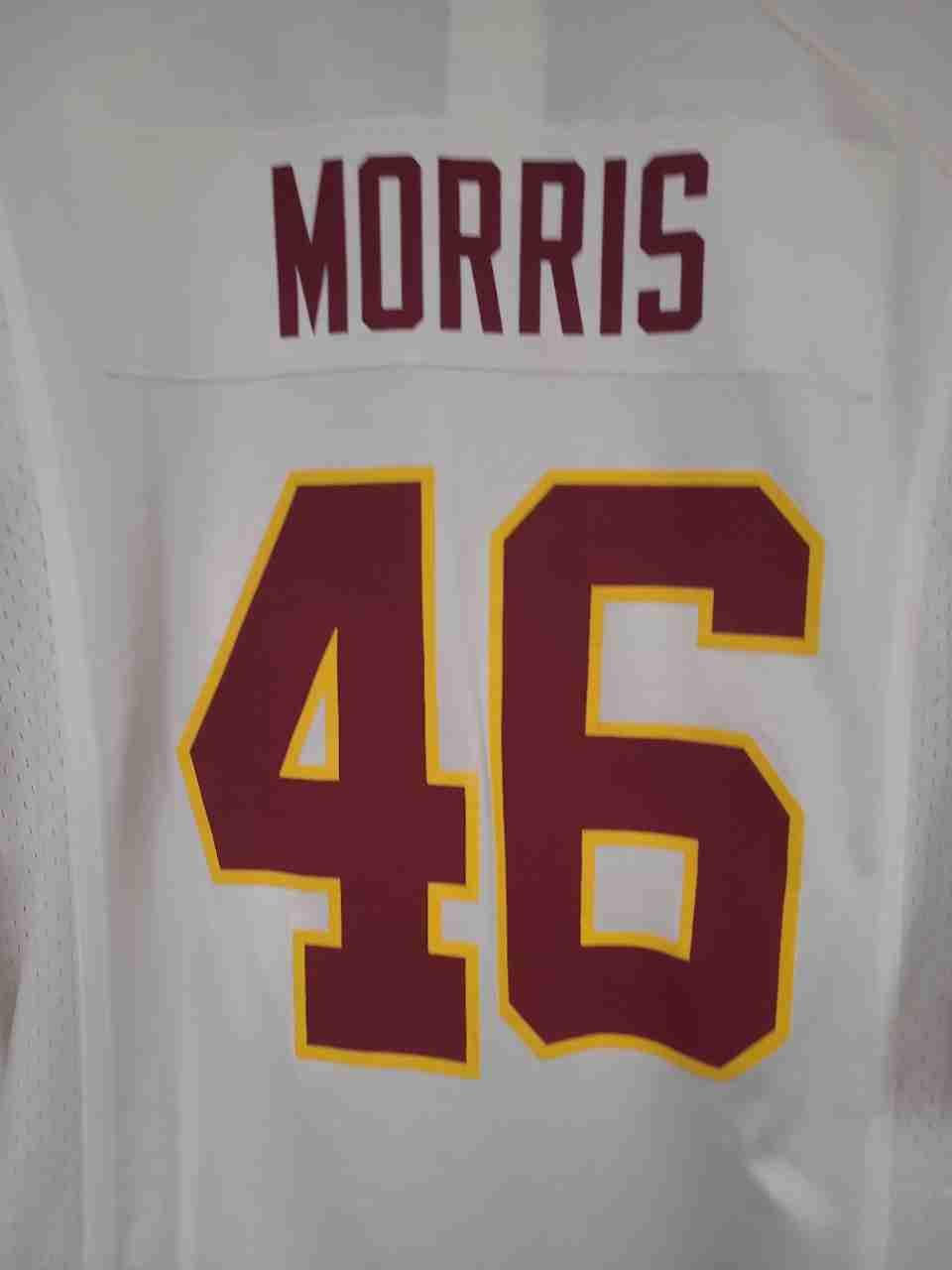 Nike Men's Washington Redskins Alfred Morris #46 White Football Jersey Sz M