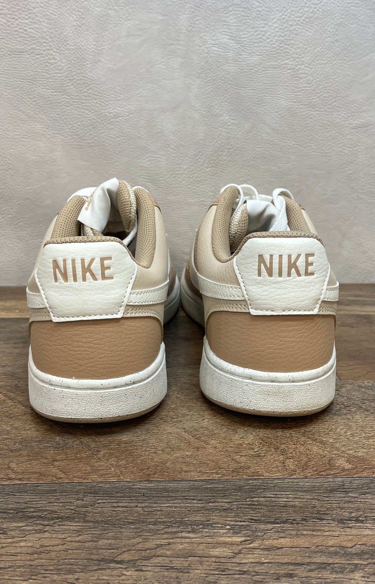 Nike Court Vision Low Next Nature Hemp Sesame White Sneakers Size 9.5