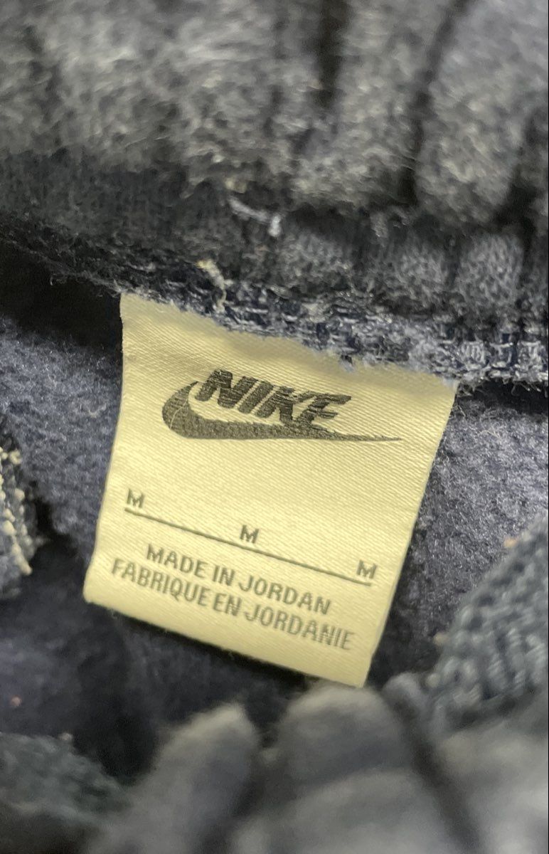 Nike Men's Navy Blue Fleece Jogger Sweatpants Embroidered Swoosh Logo Size M