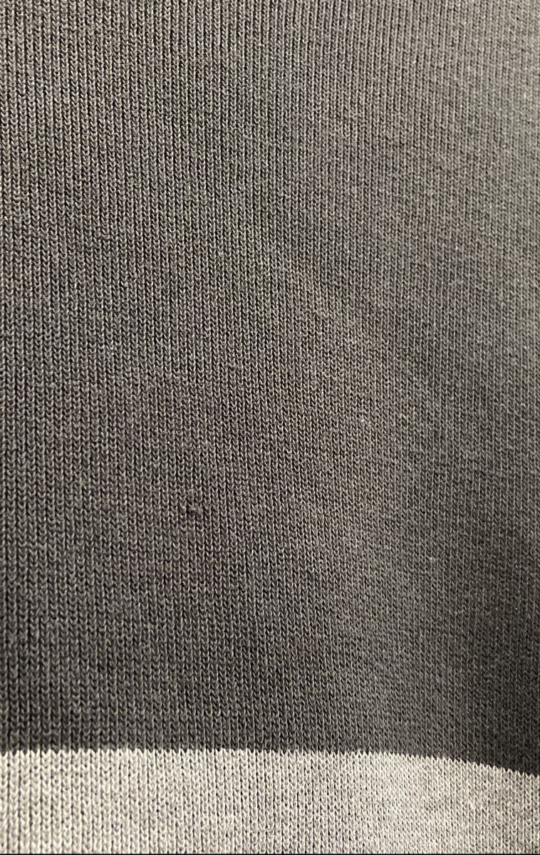 Murano Men's Long Sleeve Shirt Black Gray Colorblock V-Neck Cotton Size M