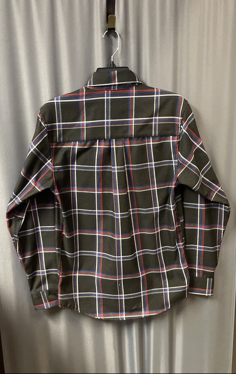 Dixxon Flannel Co Johnny's Saloon Huntington Beach Black Plaid Shirt Sz XS