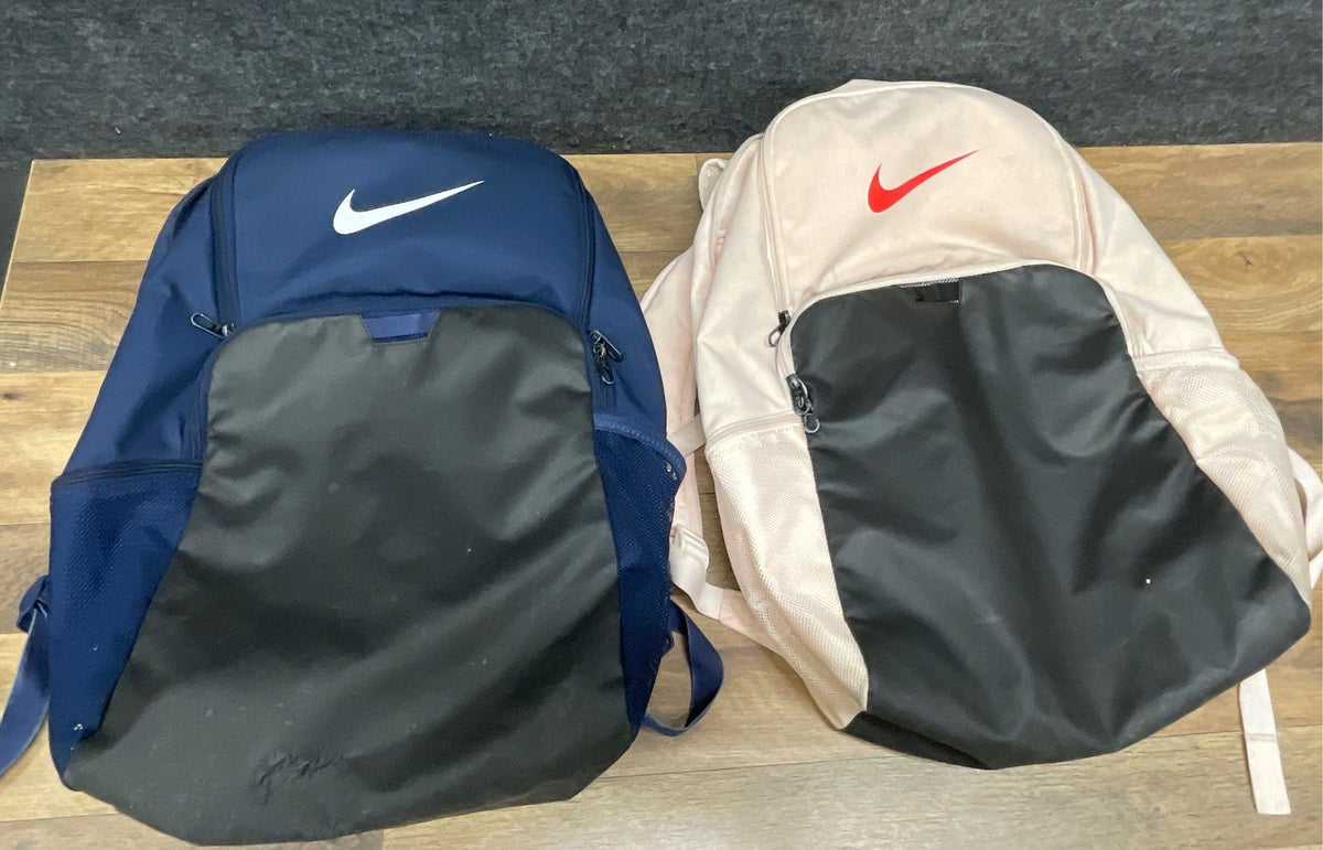 Nike Academy Team Backpacks Soccer School Sport Bag Lot of 2 Navy Blue Pink
