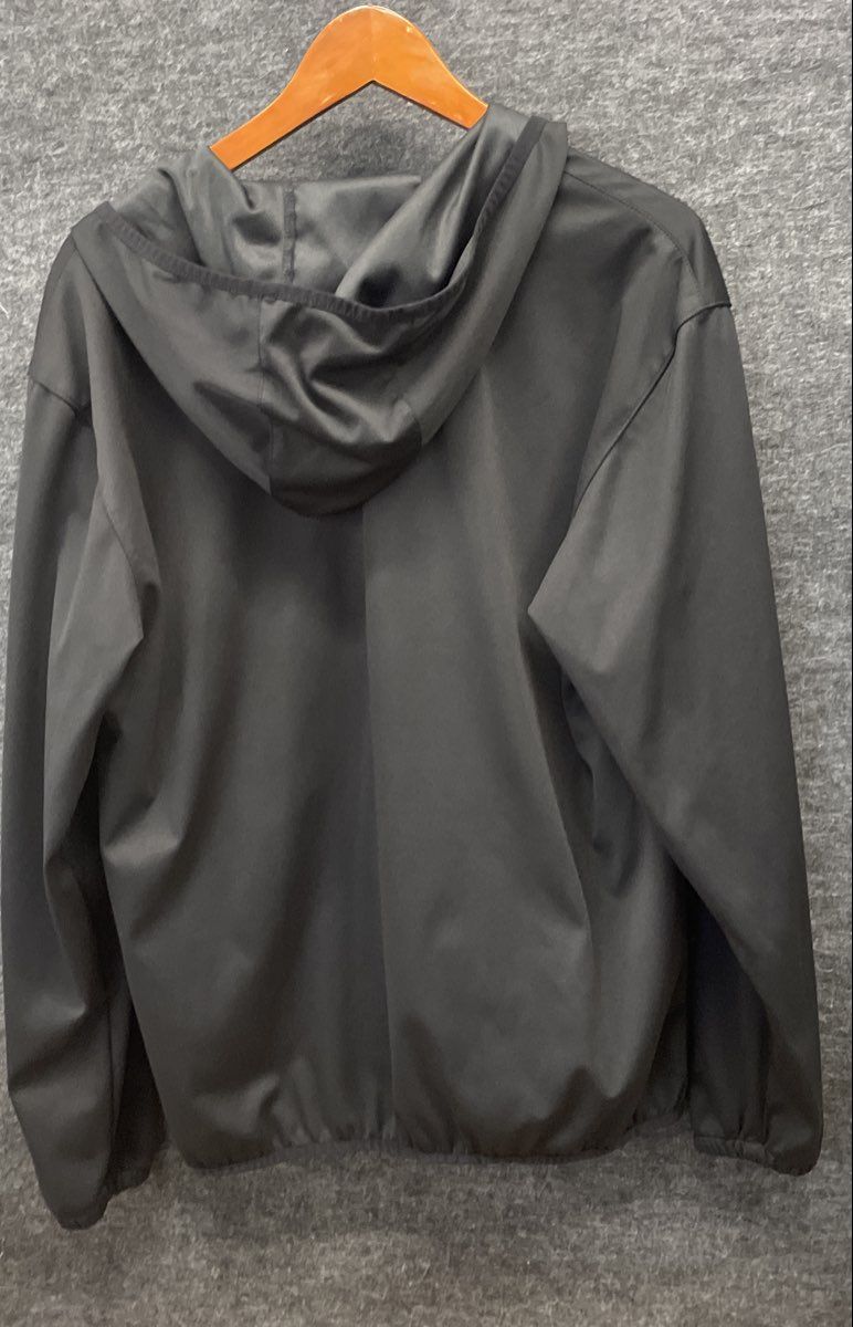 New Balance Men's Black Hooded Anorak Windbreaker Jacket 1/4 Zip Size M