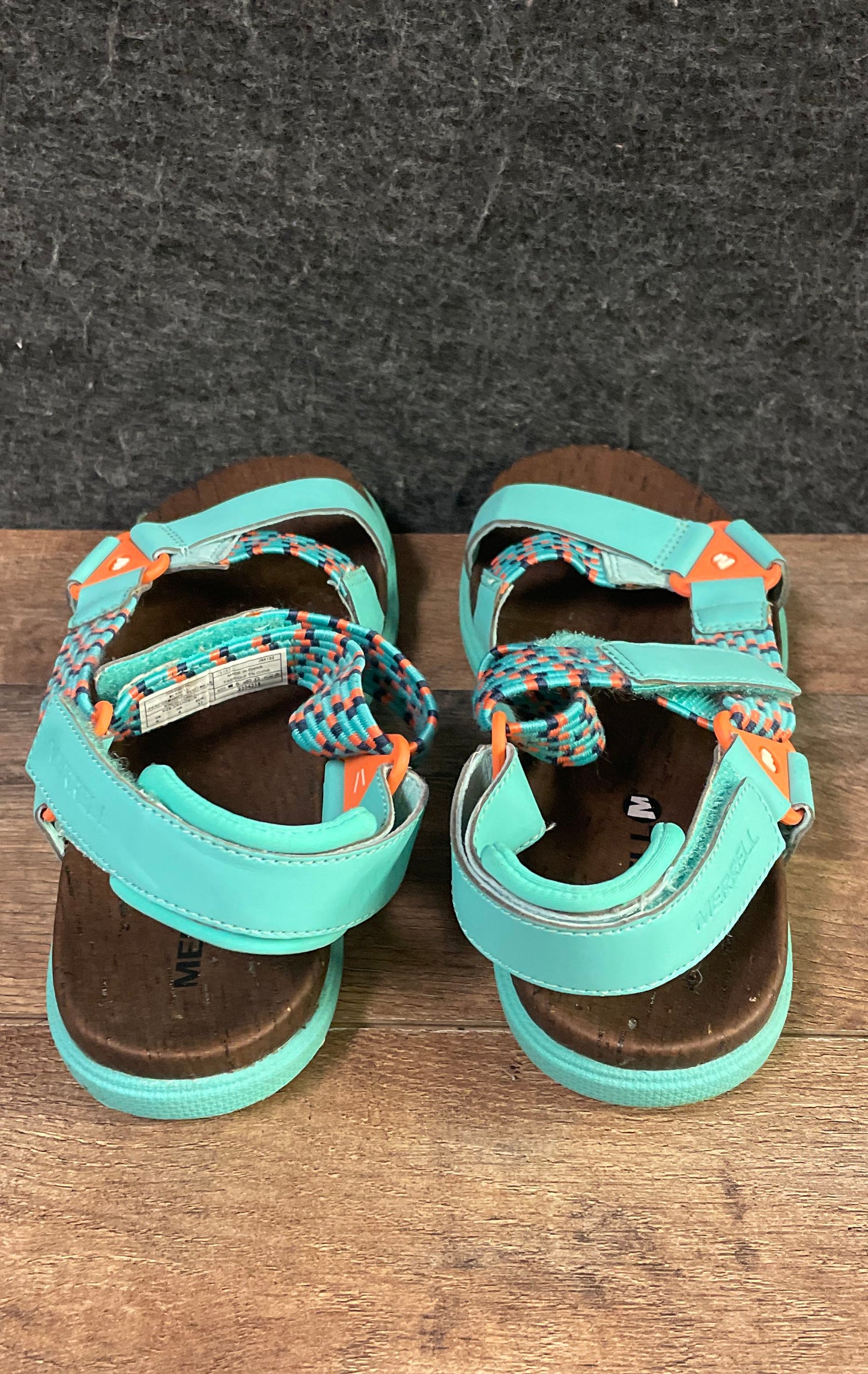 Merrell Sandspur Rose Turquoise Orange Strappy Outdoor Sandals Women's Size 6