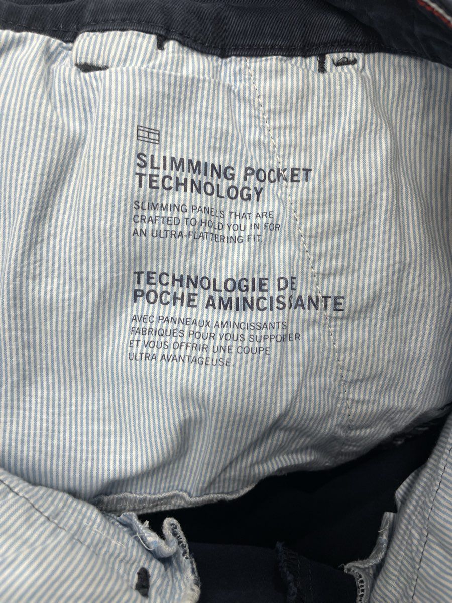 Tommy Hilfiger Women's Navy Blue Slimming Pocket Technology Chino Pants Sz 16