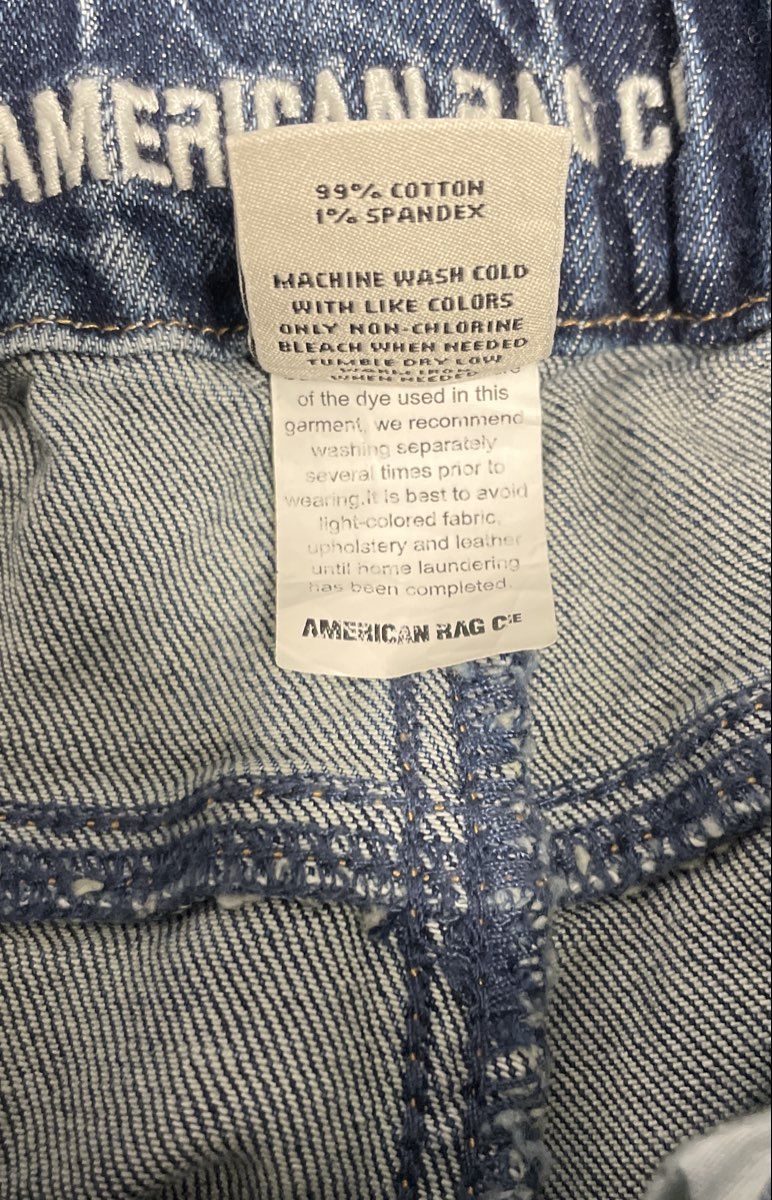 American Rag Women's Paperbag Waist Medium Wash Tapered Jeans Sz 7/28 NWT