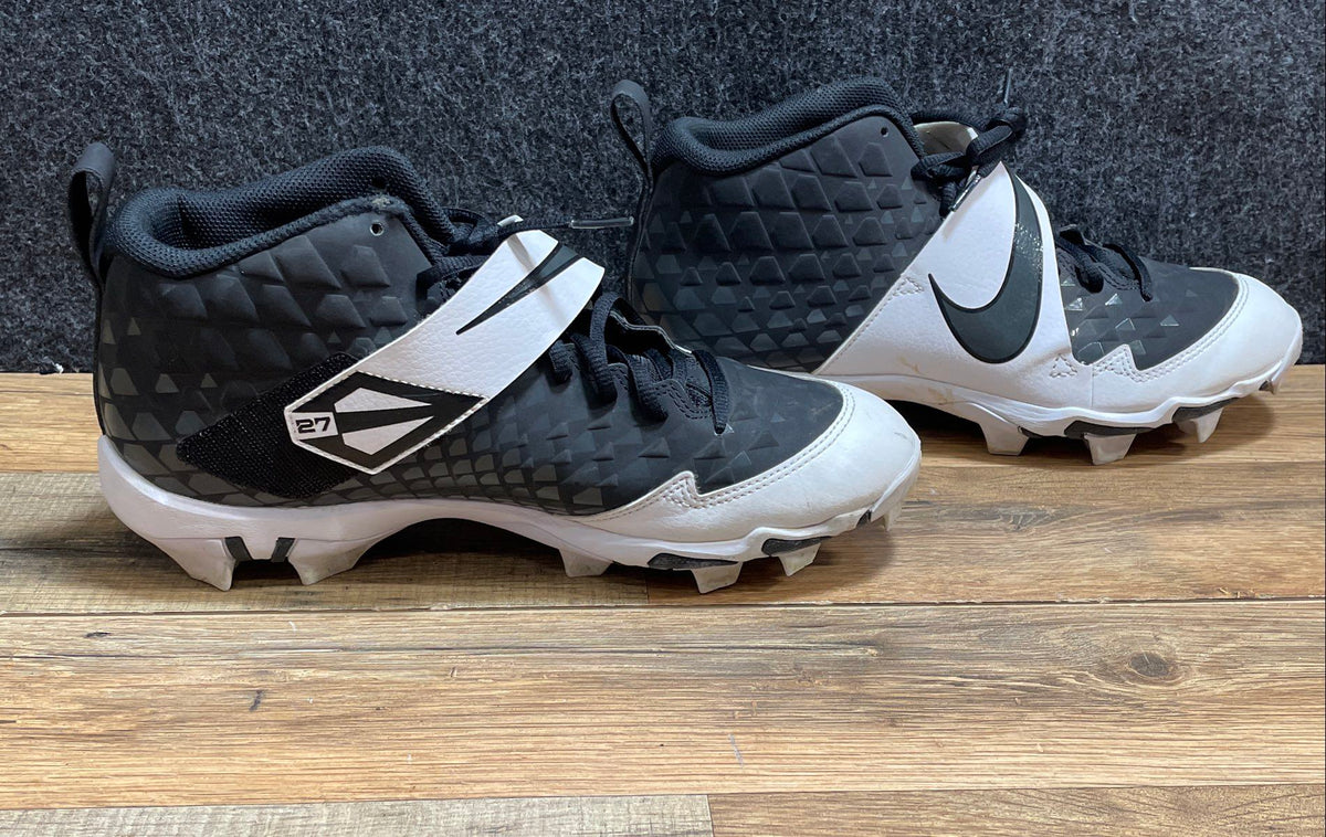 Nike Force Zoom Trout 6 Black White Baseball Cleats Men's Size 9