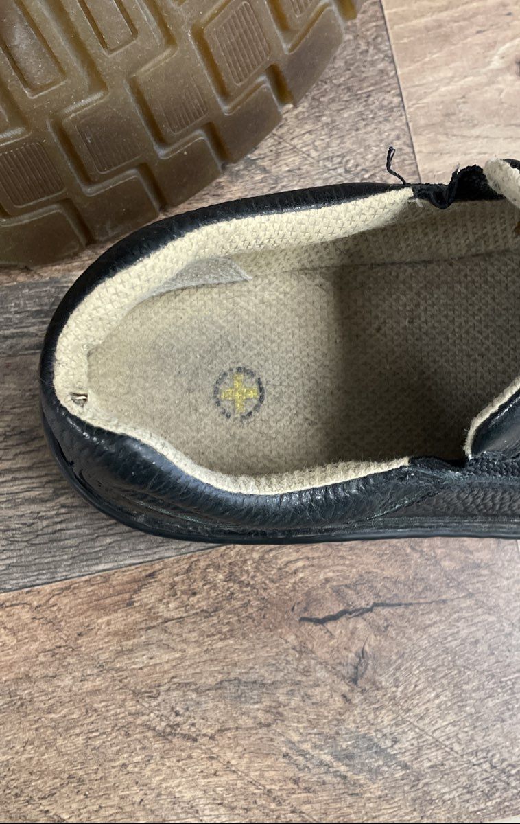Dr. Martens 11198 Black Pebbled Leather Slip On Loafers Men 8 Women 9 Size 8