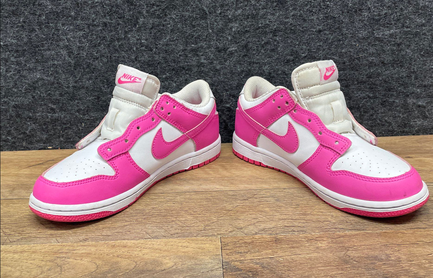 Nike Dunk Low Active Pink White Kids' Sneakers FB9108-102 Size 2.5Y