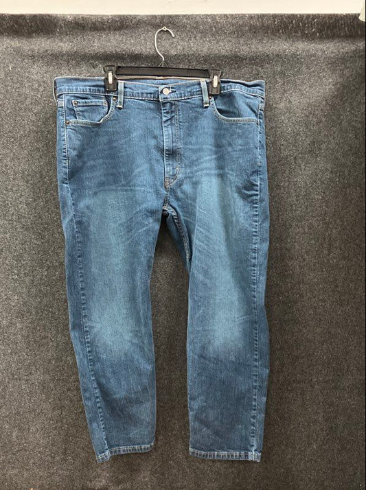 Levi's Men's 502 Regular Taper Fit Blue Denim Jeans Sz 44x29