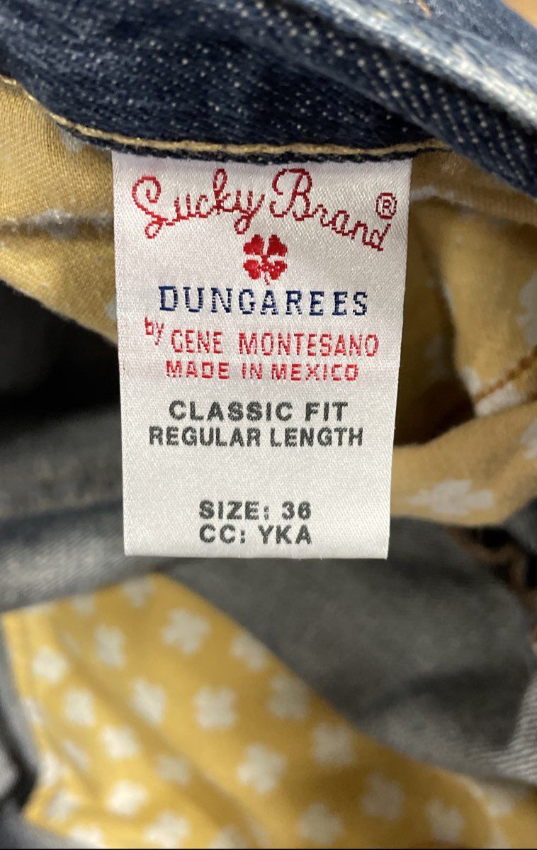 Lucky Brand Men's Blue Jeans Classic Fit Dungarees Medium Wash Size 36
