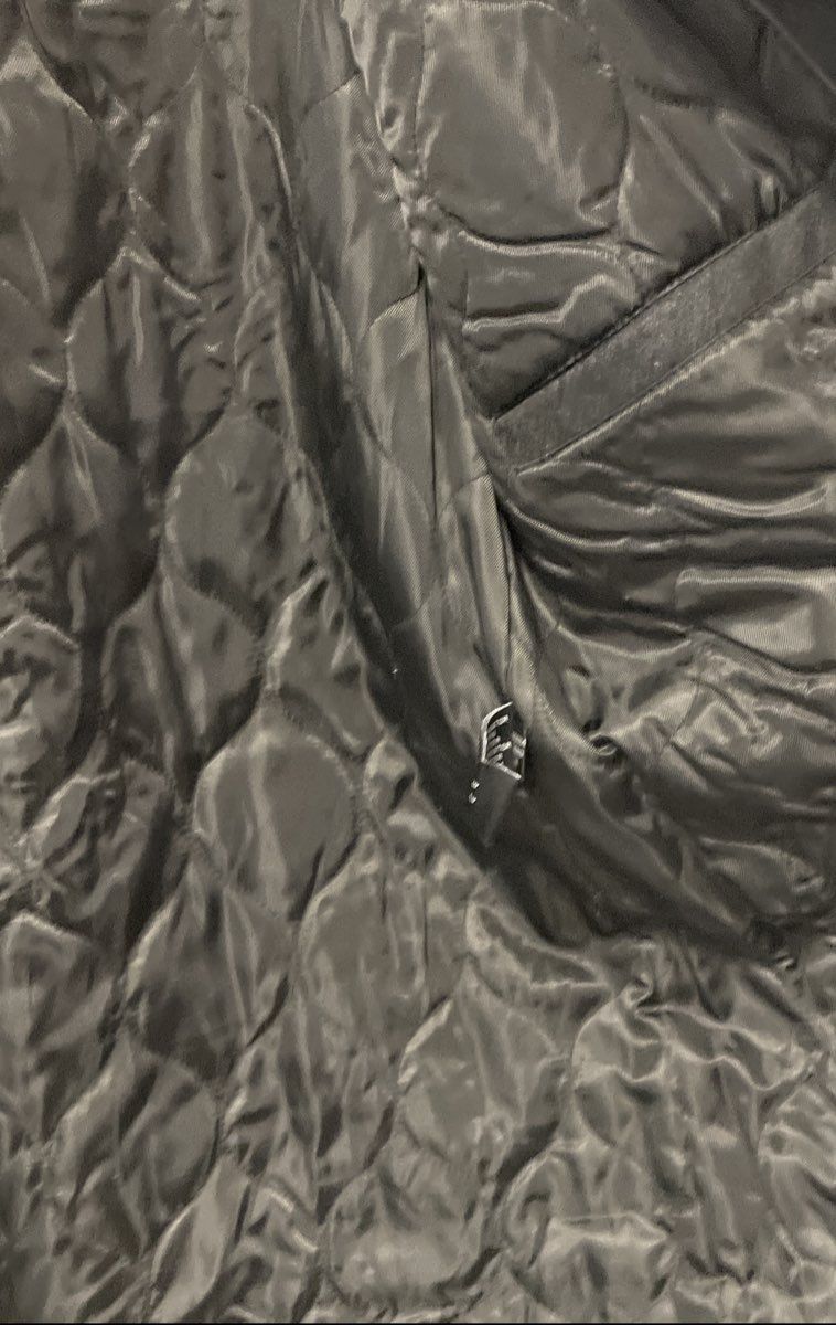 Black Rivet Men's Charcoal Gray Wool Blend Quilted Insulated Car Coat Sz L