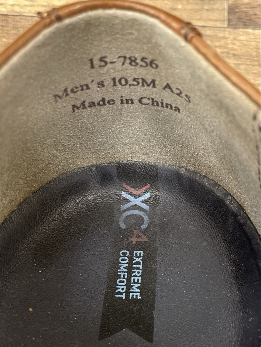 Johnston & Murphy XC4 Waterproof Tan Brown Cap Toe Oxford Shoes Men's Size 10.5
