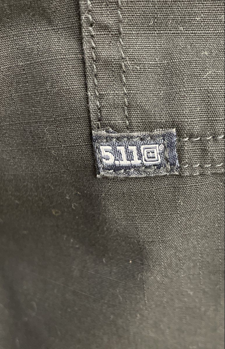 5.11 Tactical Men's Black Original Cotton Canvas Cargo Work Pants Size 36x32