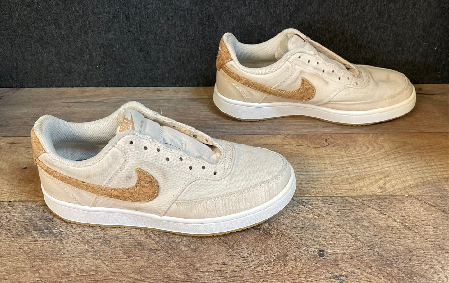 Nike Court Vision Low Sail Light Bone Cork Women's Lifestyle Sneakers Size 6