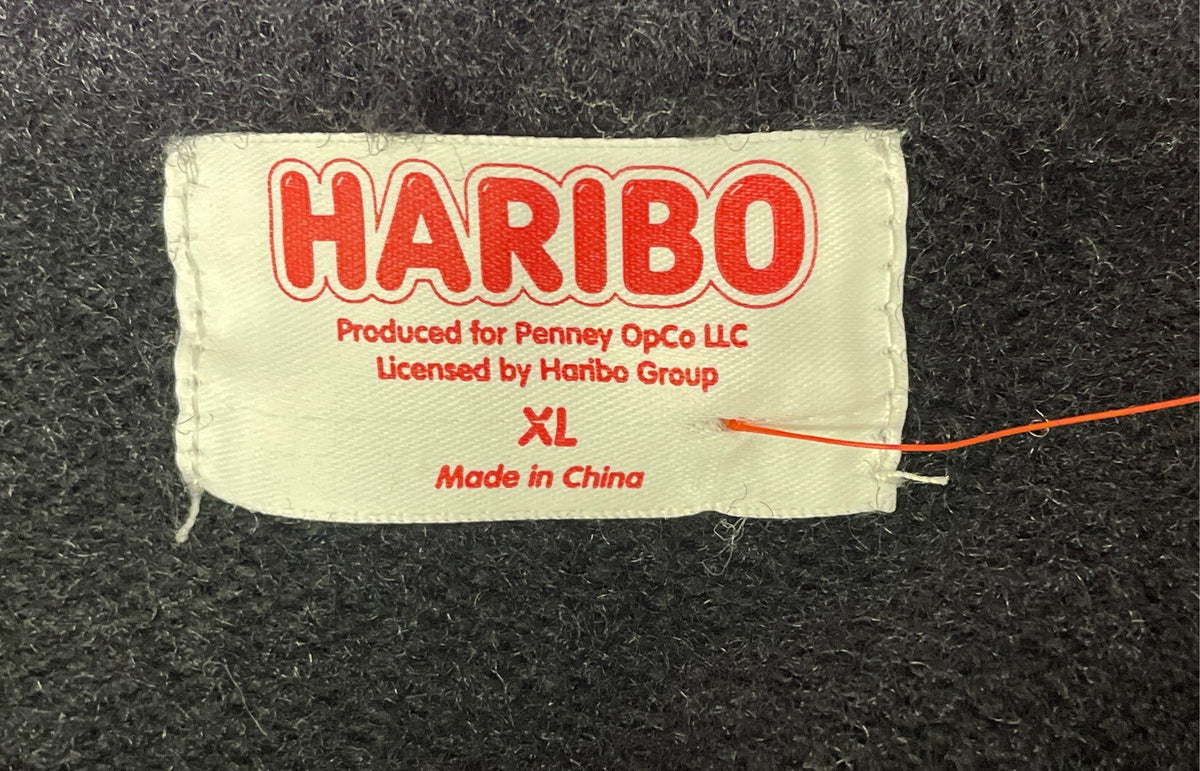 Haribo Women's Black Hooded Goldbear Sled Pullover Knit Sweater Sz XL
