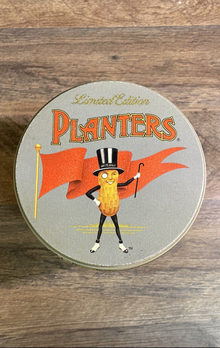 1989 Planters Mr. Peanut Limited Edition Collectors Tin 24 oz Vintage Style