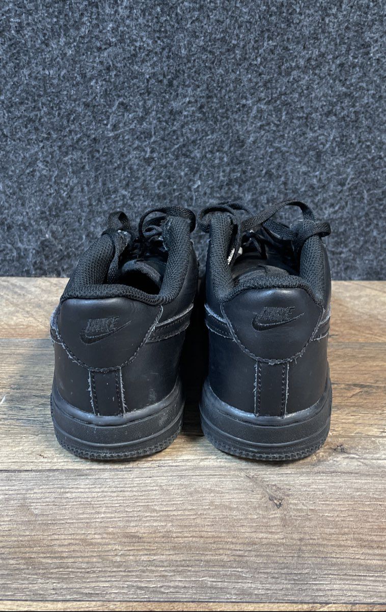 Nike Air Force 1 Low Triple Black Sneakers Size 3Y