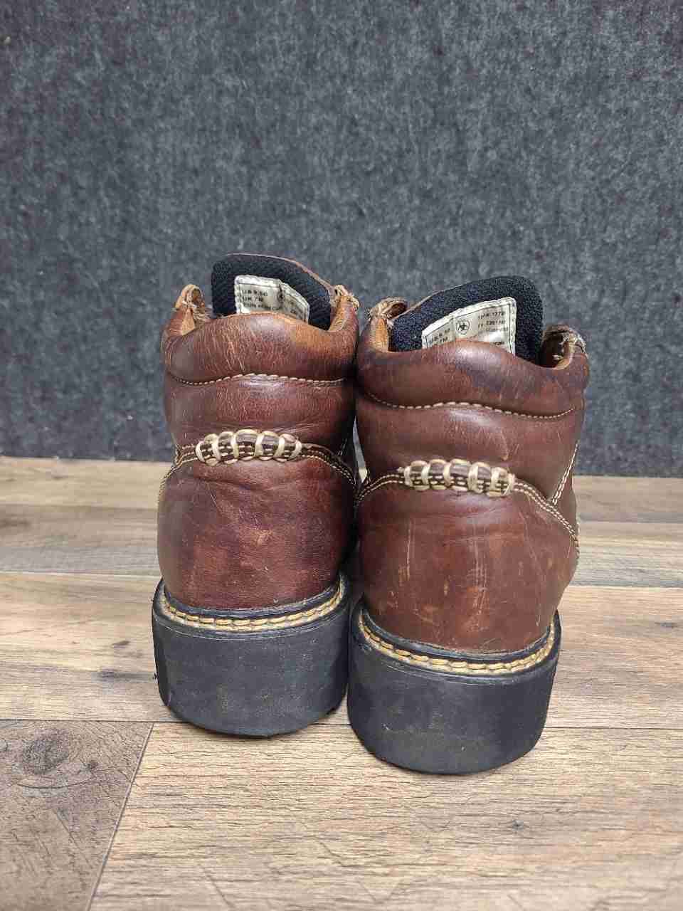 Ariat Heritage Lacer 11728 Brown Leather Lace Up Boots Women's Size 9.5 B