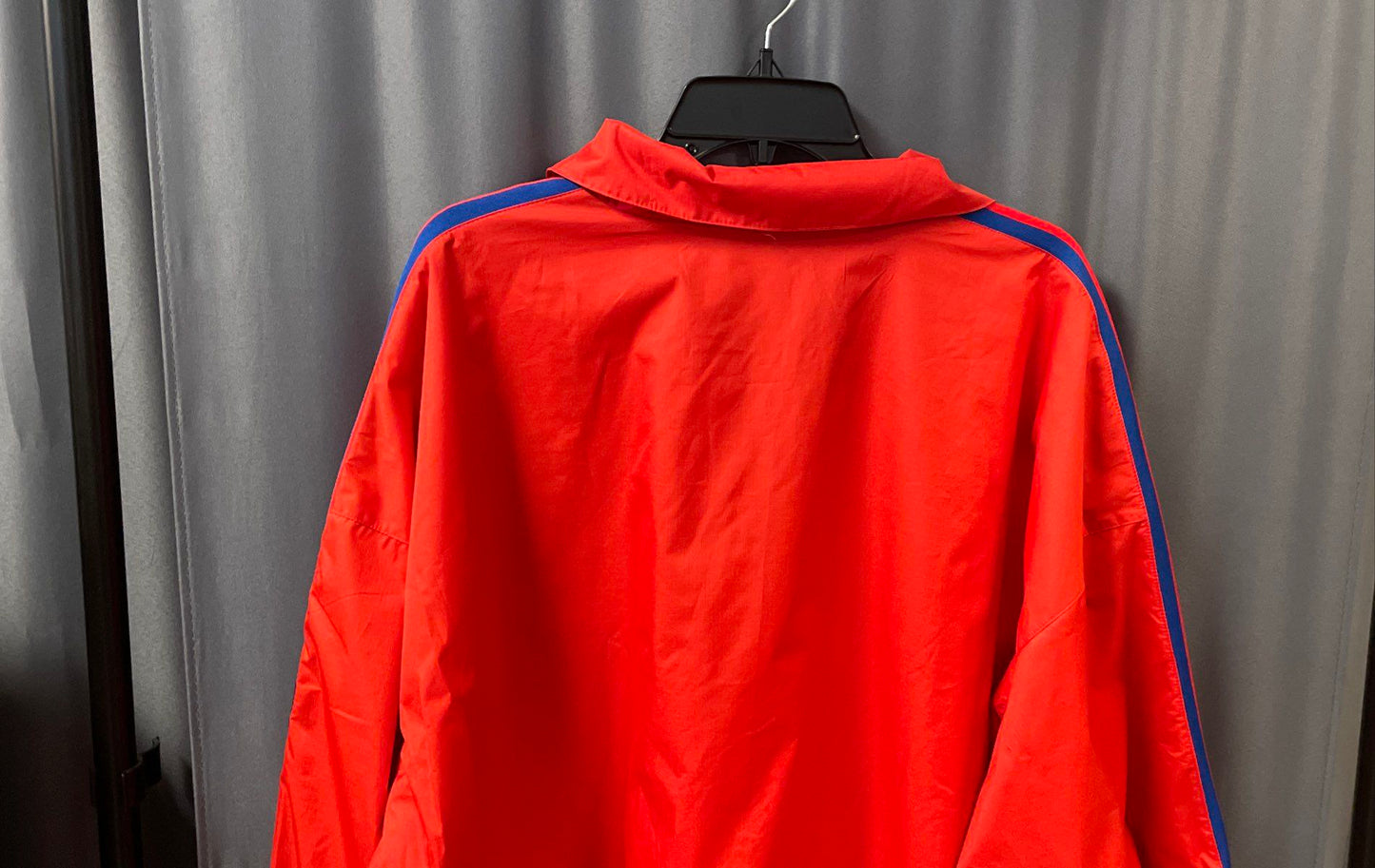 Adidas Men's Active Red 3D Trefoil 3-Stripe Track Top Windbreaker Sz 2XL NWT