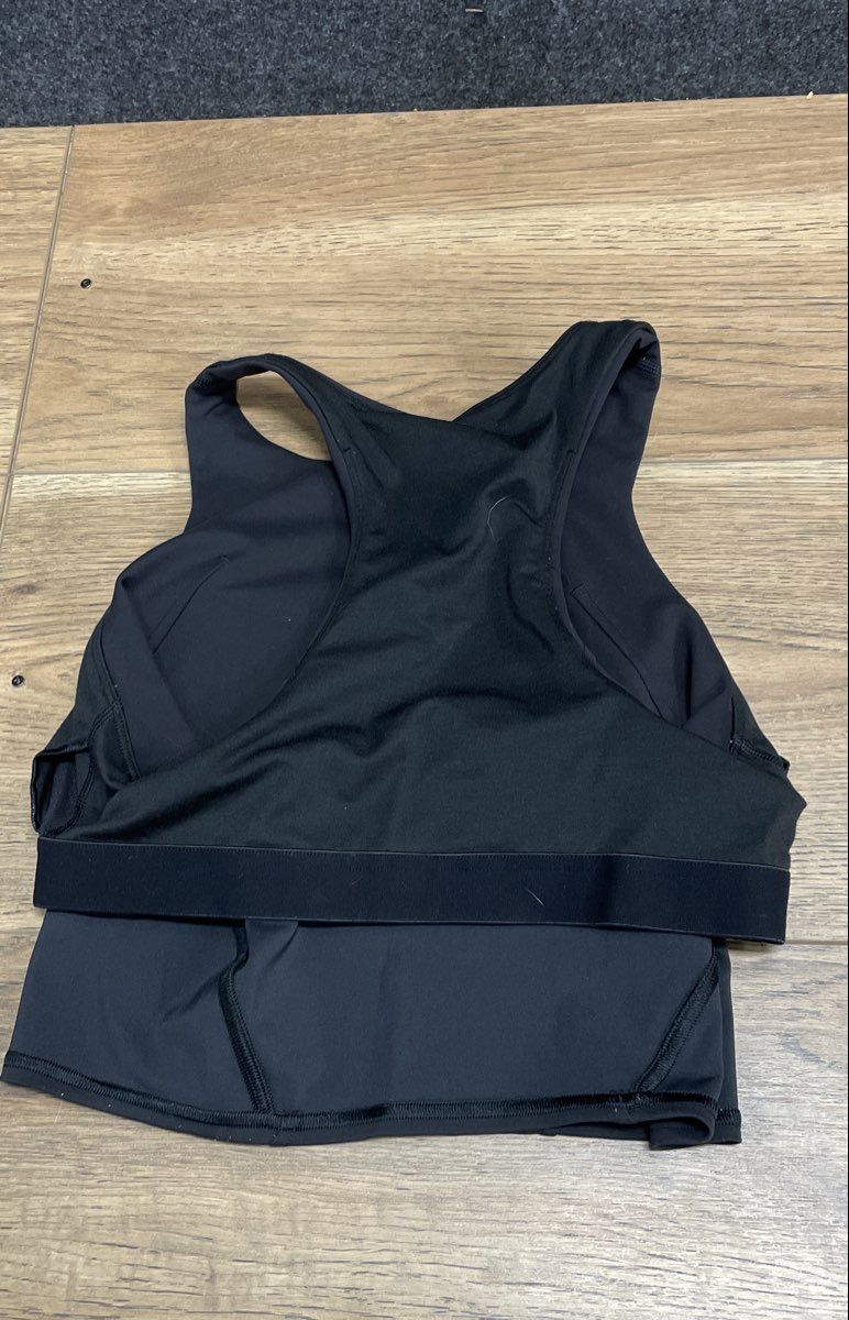 Lululemon Women's Ebb to Train High Neck Longline Sports Bra Black Size M