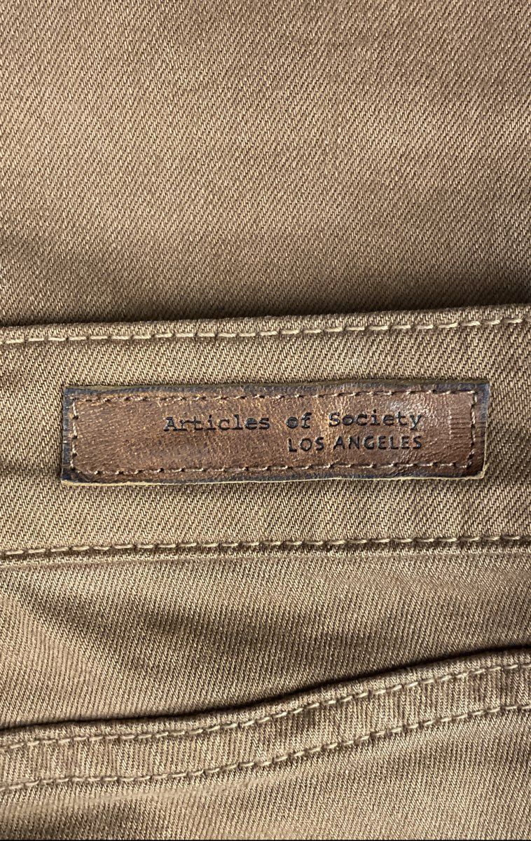 Articles of Society Women's Brown Lace Up Flare Jeans Size 28 NWT