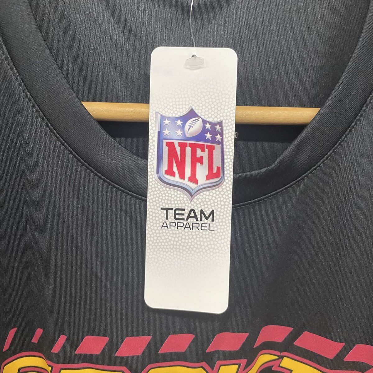 NFL Team Apparel Men's Washington Redskins Football Shirt Black NWT Size Large