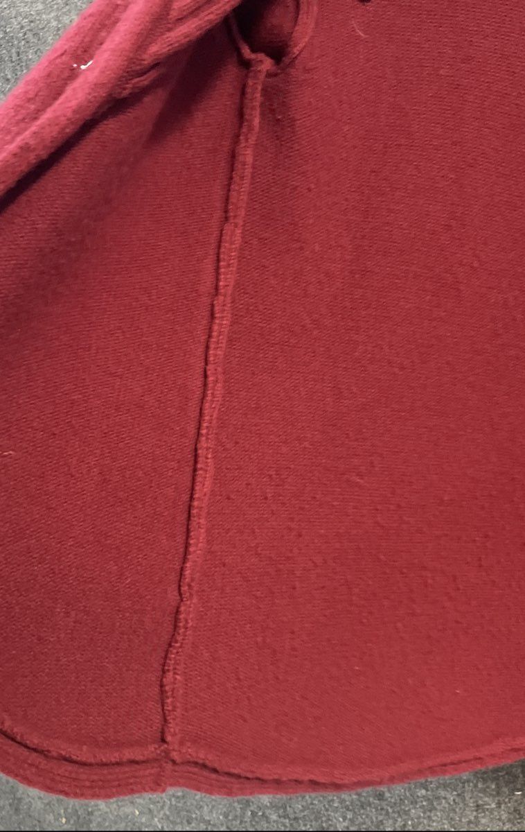 Talbots Women's Burgundy Merino Wool Cashmere Blend Open Front Cardigan Sz XS