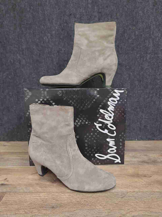 Sam Edelman Maddie Putty Suede Ankle Boots Size 7.5